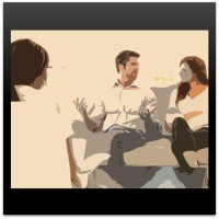 couple counseling - cutout effect - square